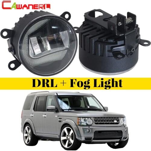 Cawanerl For Land Rover Discovery 4 LR4 SUV (LA) Closed Off-Road Vehicle 2010-2013 Car LED Fog Light DRL Daytime Running Lamp