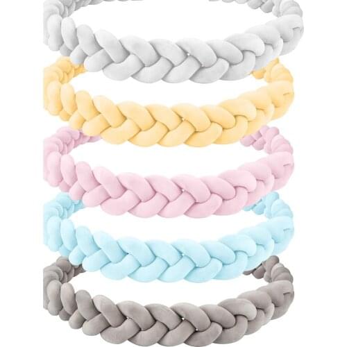 Crib Bumper Nursery Knitted Cradle Pillow Cushion For Baby Gift Pillow Cushion Sleeping Bed Bumper Newborn Gift Decoration