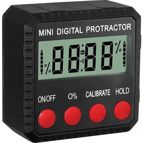 Digital Inclinometer 90° Angle Protractor Level Box With Magnetic Base Backlight Angle Detector Level For Woodworking