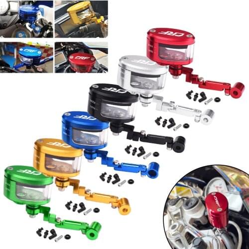 Motorcycle Brake Clutch Tank Cylinder Fluid Oil Reservoir Cup+support bracket For HONDA CRF 250R 450R 250X 450X 230F 150F 1000L