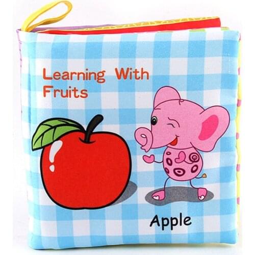 Baby Shower Bath English Cartoon Animal Cloth Book Early Educational Games Toy Christmas Birthday Gifts for Kids Children