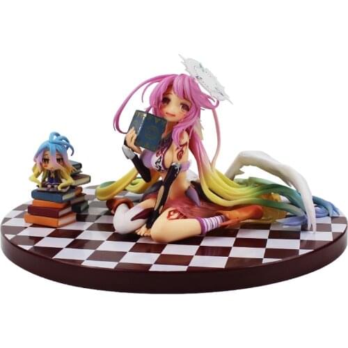 Free Shipping No Game No Life 1/8 scale Siro sexy Girl Shiro Jibril cute dolls Garage Kit Brinquedos Anime Action Figure Toys