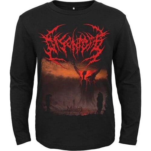 3 Designs Disentomb Death Rock Band Demon Men Women Full Long Sleeves Shirt Black Metal Tee Fitness Rocker Streetwear