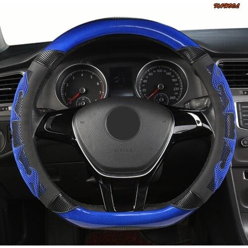 KAHOOL Microfiber Leather Car Steering Wheel Cover For Jeep Renegade Wrangler jk tj Grand Cherokee Compass Patriot