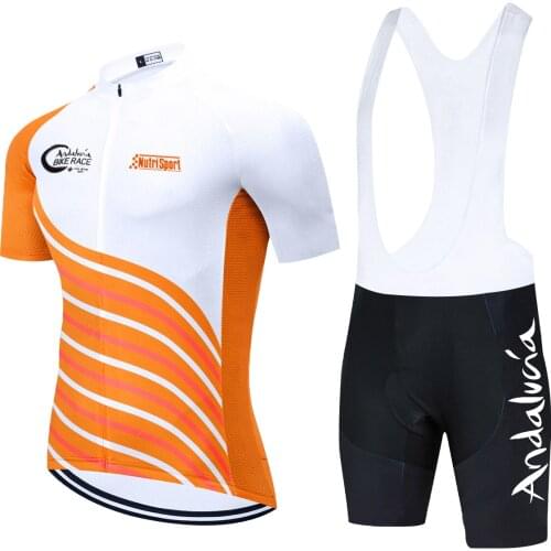 Andalucia Mens Cycling Jerseys Set 2021 Hot Roupas Ropa Ciclismo Hombre MTB Maillot Summer Road Bike Wear Clothes Outdoor