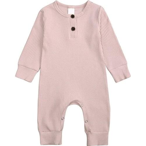 Melario Baby Rompers New Spring Newborn Boys Girls Jumpsuit Long Sleeve Solid Toddler Costume Casual One-piece Rompers