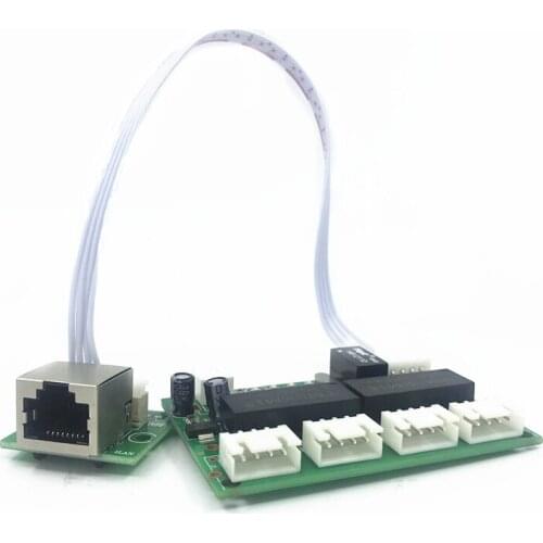 Ethernet mini module design ethernet switch circuit board for 5 switch module 10/100mbps 5 port PCBA board OEM Motherboard