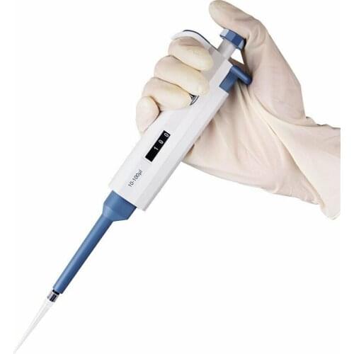 Continuous digital micro adjustable pipette single channel pipette gun 200ul quantitative sampling sample feeder