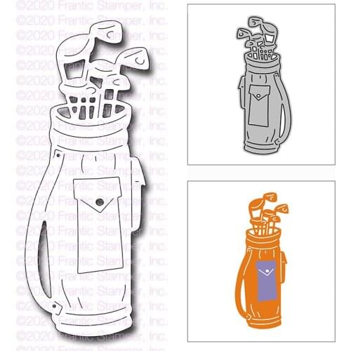New Golf Cue Bag Craft Embossing Mold 2021 Metal Cutting Dies for DIY Decorative Scrapbooking Paper Album Card Making No Stamps