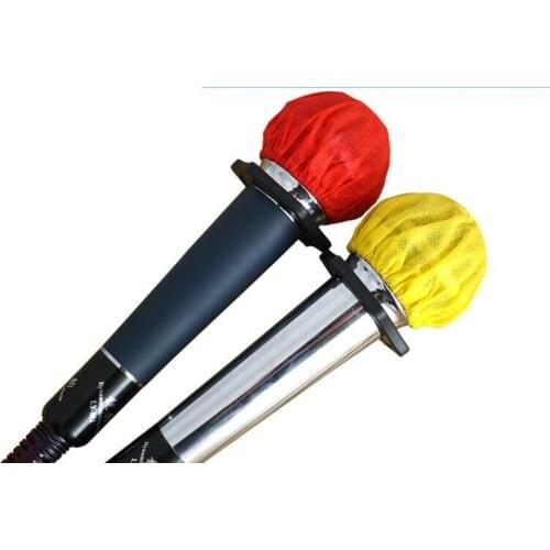 Disposable Non-woven Microphone Cover Removal Windscreen Protective Mic Cap Pad for KTV Karaoke Supplies
