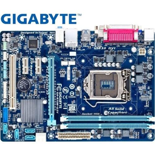 Original motherboard Gigabyte GA-B75M-D3V B75M-D3V DDR3 LGA 1155 mainboard