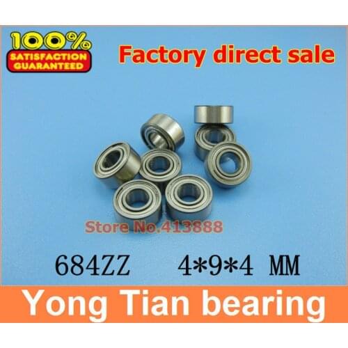 500pcs Free Shipping SUS440C environmental corrosion resistant stainless steel deep groove ball bearings S684ZZ 4*9*4 mm