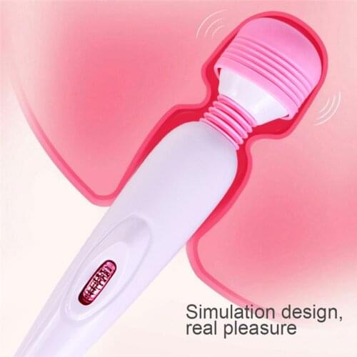 Adjustable Powerful Quiet Magic Wand AV Vibrator for Women USB Charging Sex Toys Vagina Clitoris Stimulator Adult Toy