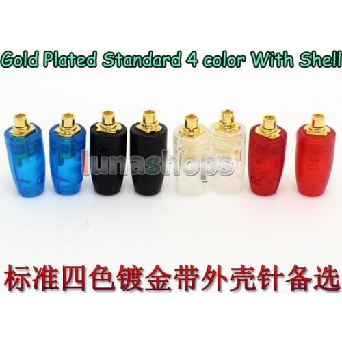 LN004154 Male Pin plug Jack for Shure SE215 SE315 SE425 SE535 UE900 headphone DIY Connector for Audio Cables