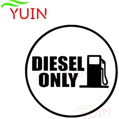 Diesel Fun Fuel Car Sticker Body Window Decoration Fashionable PVC Waterproof Sunscreen Decal Black/White/Red/Laser/Silver