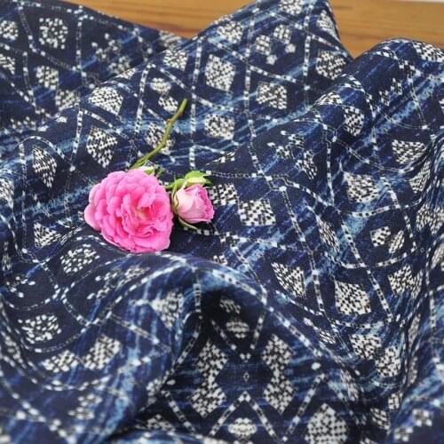 High quality ramie fabric Digital printing tissus High end robe dress pants shirt coat material