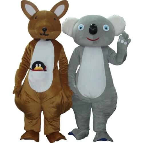 [TML] Cosplay Kangaroo and koala Mascot Costume Cartoon character costume Advertising Costume Party Costume animal carnival