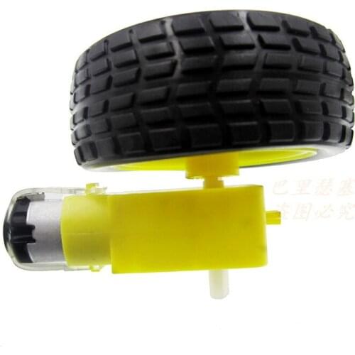 Smart car chassis Motor Diy wheel kit intelligent car motor for chassis robot remote control car DC gear motor