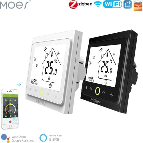 WiFi Smart Thermostat Temperature Controller for Water/Electric floor Heating Water/Gas Boiler Works with Alexa Google Home