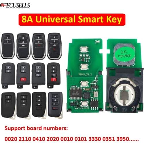 Lonsdor 8A Universal Smart Car Key for KH100 KH100+ K518 K518S K518ISE for Toyota Camry Corolla RAV4 Avalon C-HR IZOA for Lexus