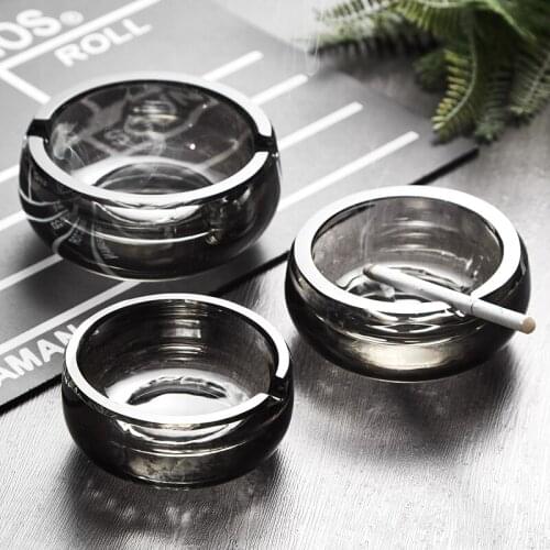 Windproof Round Ashtray Eco-Friendly Heat Resistan Restaurant Living Room Coffee shop Hotel Internet Cafe Eco-Friendly Ashtray