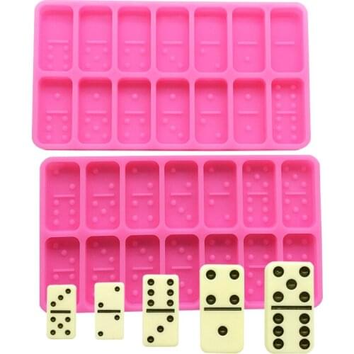 2 pcs/set Dominoe Silicone Sugarcraft Mold Chocolate Cupcake Baking Fondant Cake Decorating Tools