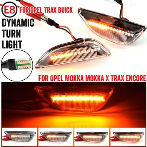 2x Led Dynamic Side Marker Turn Signal Light Sequential Blinker Lamp For Opel Mokka X Chevrolet Trax Buick Encore Car-Styling