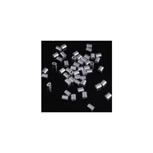 50pcs*Aluminum Clip for Steel Wire/ Dragline D0.8-1mm