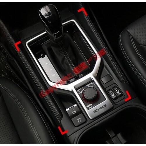 ABS Pearl Chrome Interior Gearshift Knob Cover Trim For Subaru Forester SK 2018 2019