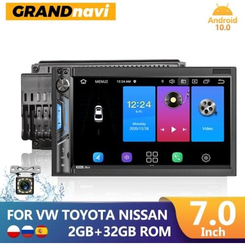 Android 9.1 7'' 9'' Inch Touch Screen Car Radio 1+16G Multimedia Player Navigation 2DIN Bluetooth Universal GPS Stereo Receiver