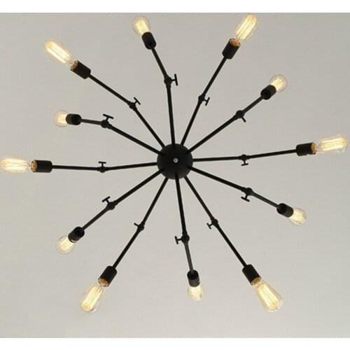 Bar Antique spider lamp long legs Spider Pendant Lights for Kitchen dining Room Retro industrial Light vintage Iron Lampara E27