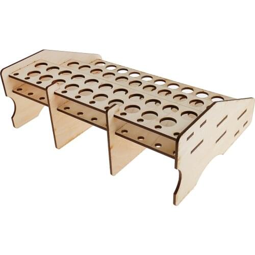 Wood Paint Bottle Rack Model Organizer Brushes Tool Storage Stand Holder Box