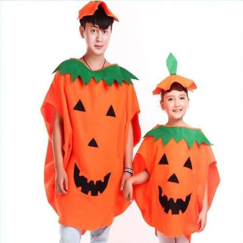 Childrens performance clothes Cute pumpkin dress up costume Parent-child Halloween costume costume party performance
