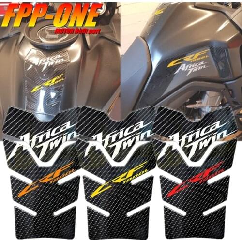 FOR HONDA CRF1000L AFRICA TWIN Motorcycle Tank Pad Protector 3D Gel Sticker Decal Carbon Fiber CRF1000 L