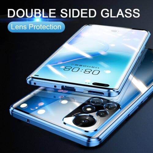 Magnetic Adsorption Case Huawei P30 Pro P40 Lite P30 Pro mate20 30 Pro Honor 30 Pro Honor 30S X10 Double Sided Glass Metal Cover