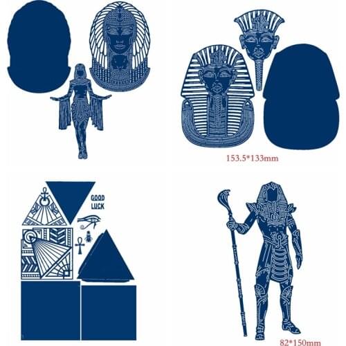 Egyptian Pyramids Pharaoh Metal Cutting Dies Stencils for DIY Scrapbooking Photo Album Decorative Embossing Crafts Supplier Die