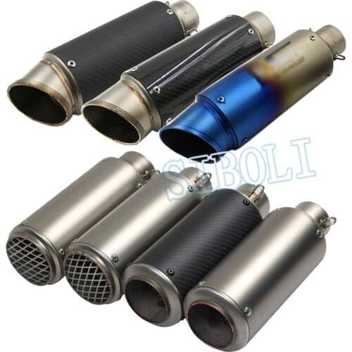 51mm 60mm Motorcycle Exhaust Muffler SC Racing Project Pipe carbon fiber DB Killer escape moto for honda pcx msx 125 vespa gts