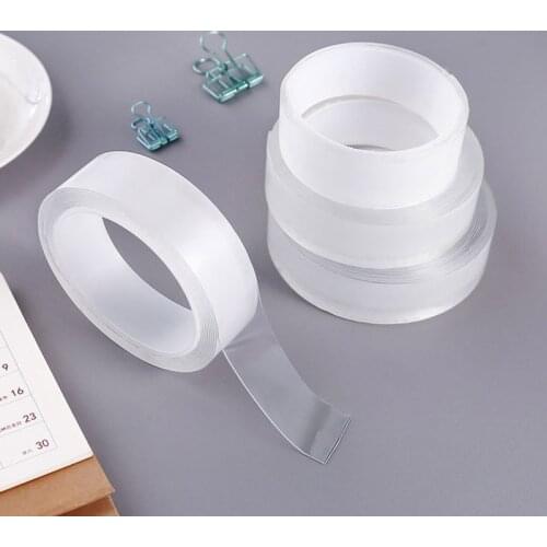 Adhesive Double Sided Tape Flexible Nano Traceless Fixed Small Item Strong Tape gekko tape Acrylic Loop Disks Glue Gadget Office