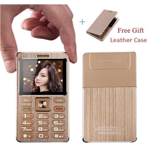 Card Phone A10 Mini Luxury Cell Phone Bar Dual Sim Mp3 Bluetooth Dial 3.5mm Earphone Jack Remote Camera Push-button Mobile Phone