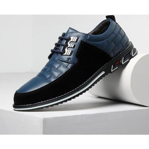 Mens Shoes Pu Leather Sneakers Low Mens Trainers Casual Shoes Breathable Sports Shoes Men Sneakers Flat shoes