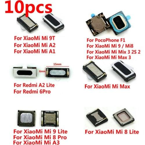 10pcs New Built-in Earphone Earpiece Top Ear Speaker For Xiaomi Mi PocoPhone F1 Mi 9 9T 8 Pro SE Max 2 3 Mix 2S A3 A1 A2 Lite
