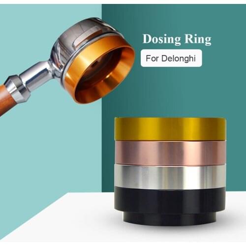 New Intelligent Dosing Ring For Delonghi Brewing Coffee Powder Espresso Barista Tool For 51/53/51mm Profilter Coffee Tamper