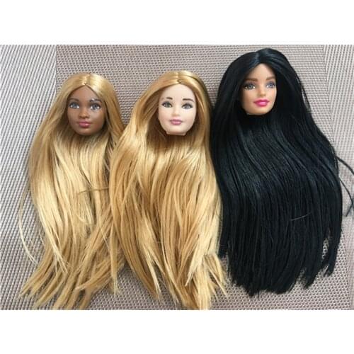 Limited Collection Doll Head Princess Doll Toy Head Girl DIY Dressing Rooted Hair Toys Makeup Girl Christmas Birthday Gift