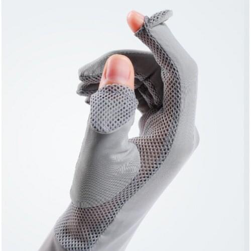 Anti-UV Ice Silk Gloves Breathable Car Motorcycle Bike Driving Sun Protection Gloves Universal Comfortable Sports Glove