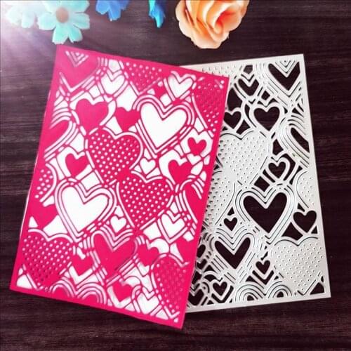 Peach heart base plate background pattern metal cutting die, scrapbook card DIY decoration new