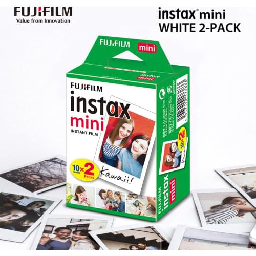 Fujifilm Instax Mini Film White Edge 20 Sheets Photo Paper for Fuji instant camera 8/7s/9/11/25/50/90/70/liplay/link