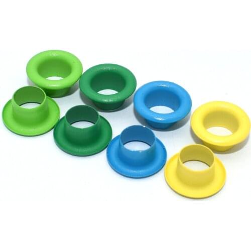 100pcs 6mm Brass Hole Eyelet with Washer Purse Handbag Leather Craft Supplies Grommet Mini Eyelet for Doll Shoes Clothes Sewing