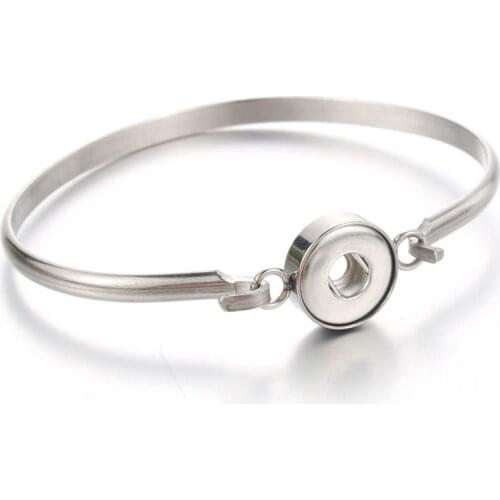 Removable Snap Bracelet Jewelry 12mm Snaps Button stainless steel Chain Bracelet charm bracelet Snap Jewelry women