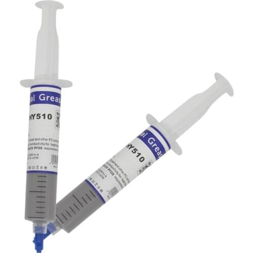 1.93W/m-k HY510 10g/20g Silicone Thermal Paste Heat Transfer Grease Heat Sink CPU GPU Chipset Notebook Computer Cooling Syringe