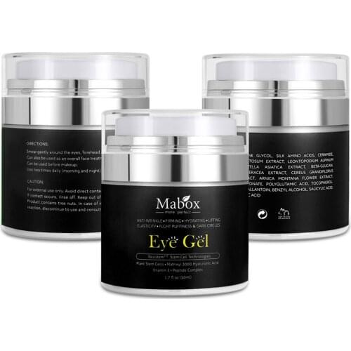 Remove Dark Circles Puffiness Under eye Bags Best Eye Gel for Wrinkles Fine Lines With Hyaluronic Acid Jojoba Oil Refreshing Ey